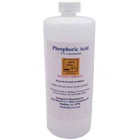 1 Quart / 950ml 85% Food Grade Phosphoric Acid Rust Remover Clean Etch ...