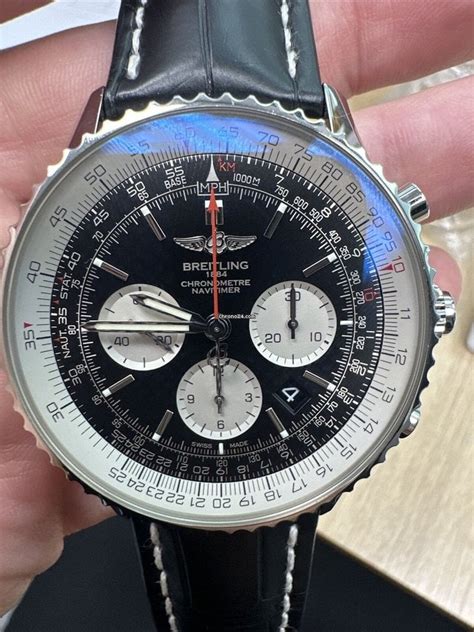 Breitling 1884 Chronometre Navitimer Black Dial Croco Leather for $5,800 for sale from a Private ...