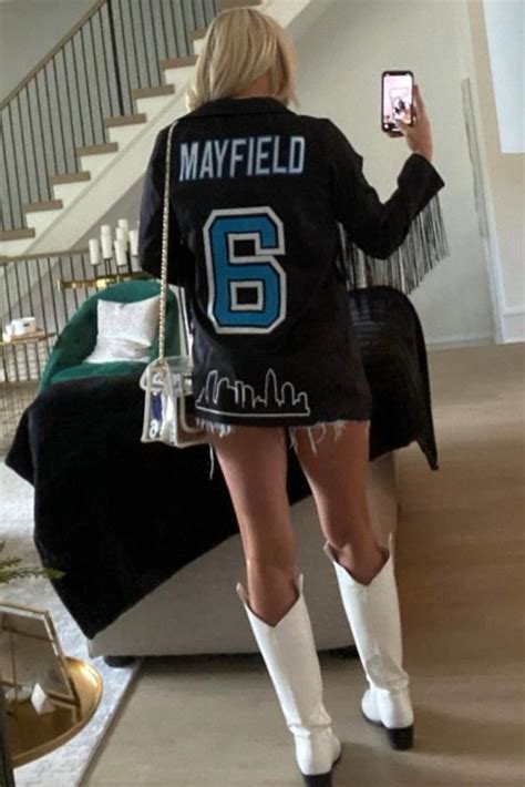 Baker Mayfield's wife Emily supports him during ugly Panthers week