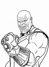 Thanos coloring pages Free Printable sketch template