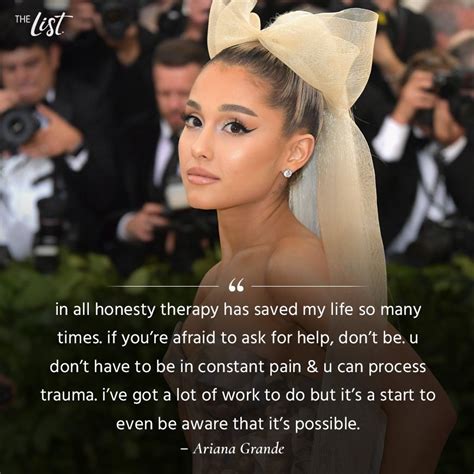 Ariana Grande quote on mental health! Ariana Grande Quotes, Ariana ...