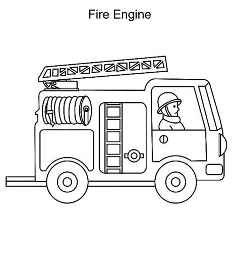 Printable Fire Truck Coloring Pages - Dennis Henninger's Coloring Pages