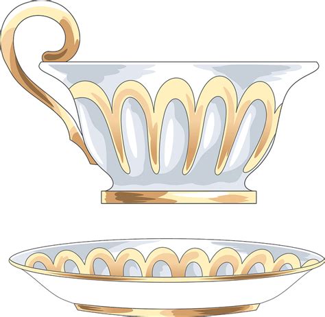 Cup and saucer clipart. Free download transparent .PNG | Creazilla