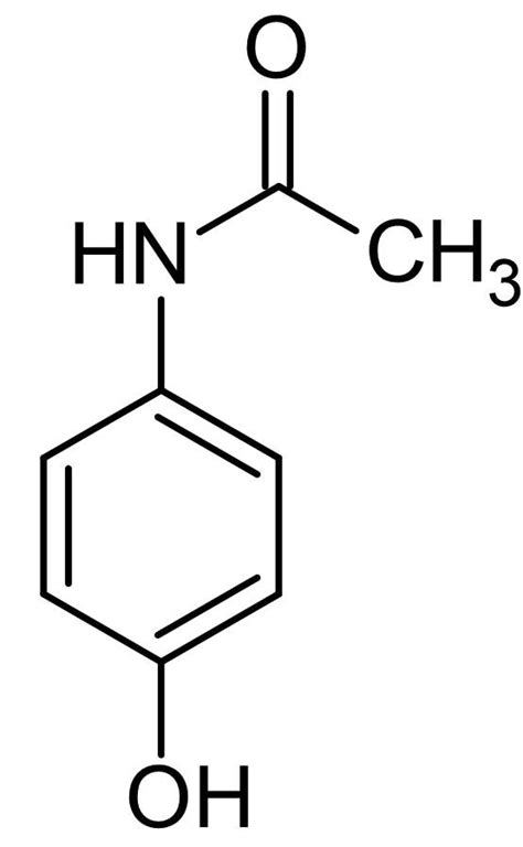 Structural Formula For Acetaminophen