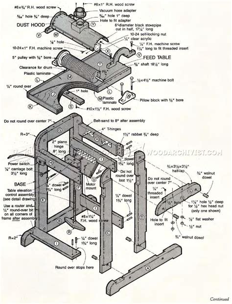 #554 Drum Sander Plans • WoodArchivist