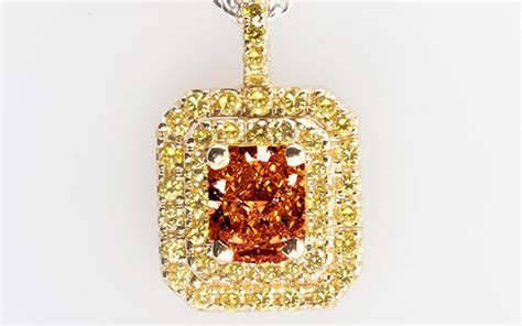 Cognac Diamond Pendant