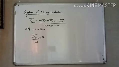 SYSTEM OF MANY PARTICLES - YouTube