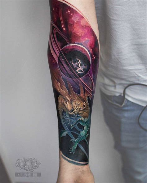 Space Dragon Tattoo - Best Tattoo Ideas Gallery