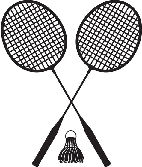 Badminton rackets and ball shuttlecock 4756016 Vector Art at Vecteezy