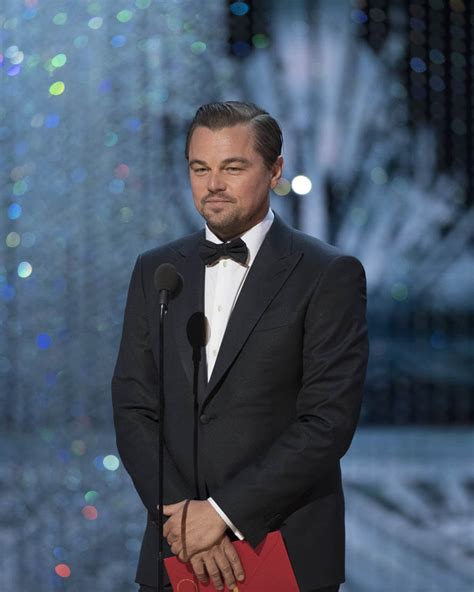 Leonardo DiCaprio presents as past Best Actor at 2017 Oscars