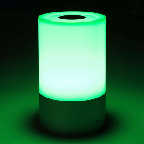 LED Touch Sensor Table Light Bedside Lamp Dimmable Warm White RGB Color Change Rechargeable for ...