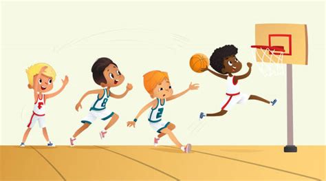 4,900+ Kids Playing Basketball Stock Illustrations, Royalty-Free Vector ...