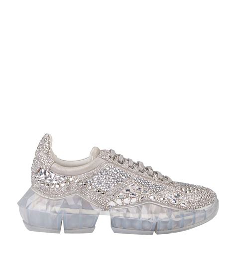 Jimmy Choo Diamond Crystal Sneakers - Lyst