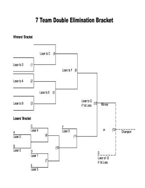 18 Printable single elimination bracket Forms and Templates - Fillable ...