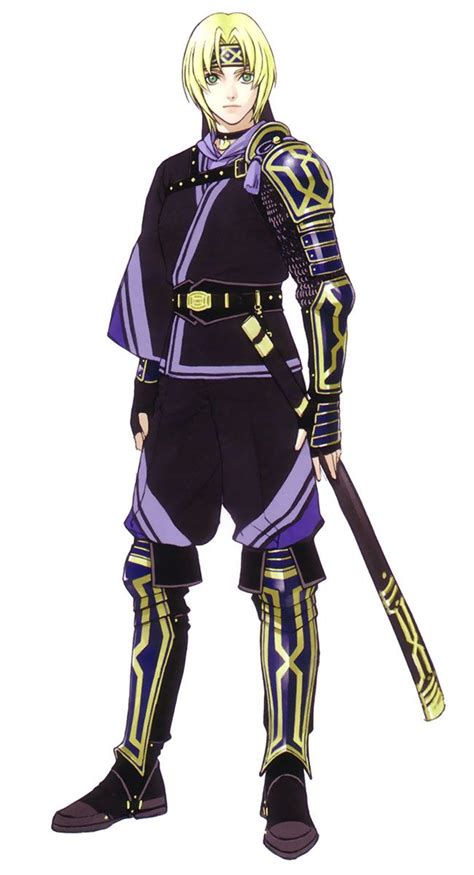 Another asymmetrical armor example, this is from Suikoden. | Suikoden ...