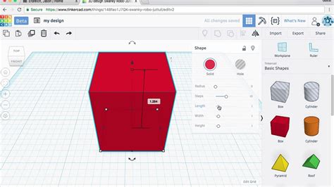 How to manipulate and dimension shapes in Tinkercad - YouTube