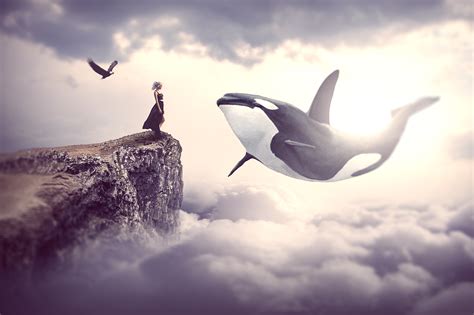 Woman & whale on Behance