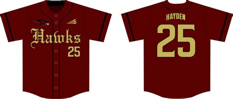 Hillsborough Hawks Custom Baseball Jerseys