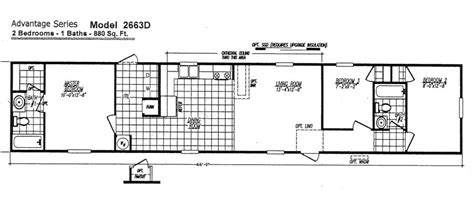 Amazing 14x70 Mobile Home Floor Plan - New Home Plans Design