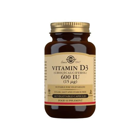 SOLGAR VITAMIN D3 600IU - Only Natural