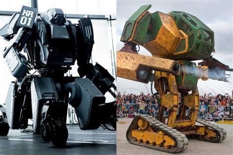 Real-life Giant robot showdown between Japan’s Kuratas and USA’s ...