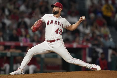 Angels pitcher Patrick Sandoval leaves start vs Texas in 4th inning ...