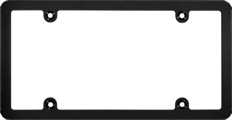 Billet Aluminum License Plate Frames - Black Edition - Slim