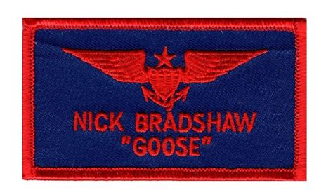 Top Gun Nick Bradshaw Goose Patch (Embroidered Hook) – MILTACUSA