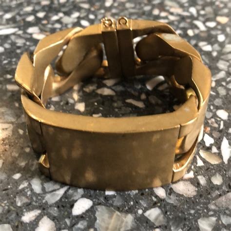 Celine | Jewelry | Celine Gold Id Bracelet Rare | Poshmark