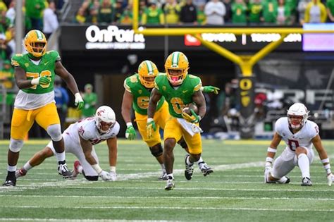 Dan Lanning optimistic Oregon running back Bucky Irving ‘OK’ after ...