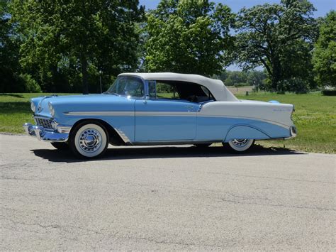 1956 Chevrolet Bel Air Nassau Blue and India Ivory Convertible, Body ...