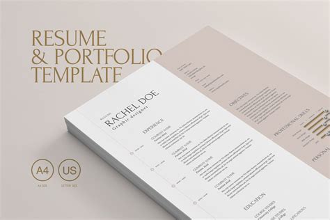 Resume & Portfolio Template | Resume Templates ~ Creative Market