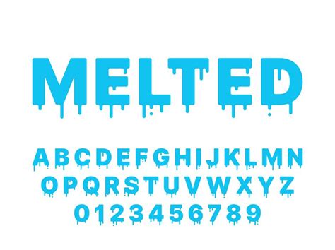 Melting Letters Font