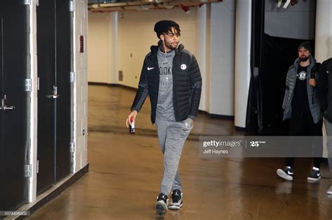 News Photo : D'Angelo Russell of the Brooklyn Nets arrives for... D ...