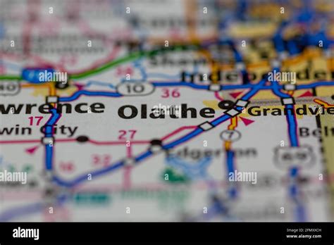 Map of olathe kansas hi-res stock photography and images - Alamy