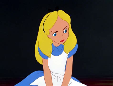 Vintage Disney Alice In Wonderland Alice Looks Annoyed Animation ...