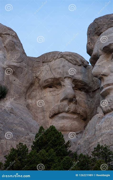 Mount Rushmore Theodore `Teddy` Roosevelt Stock Image - Image of ...