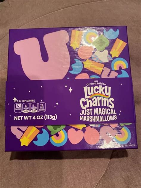 LUCKY CHARMS 2022 Just Magical Marshmallows PURPLE HORSESHOE Cereal ...