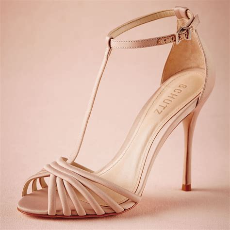 Blush Pink Satin Wedding Shoes Open Toe Bridal Sandal For Women ...