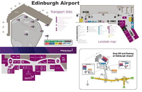 Edinburgh airport map - Ontheworldmap.com