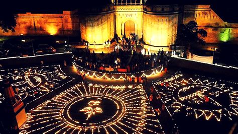 In Pics: Over 50,000 Lamps Adorn Pune’s Shaniwar Wada This Diwali