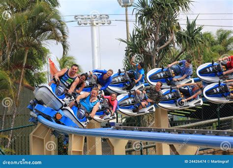 Jet Rescue Roller Coaster High-speed Ride Editorial Stock Image - Image of adrenaline, happy ...