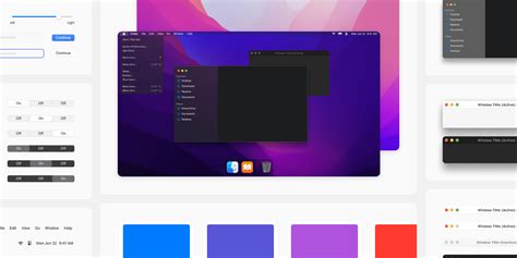 macOS Monterey UI Kit for Figma – Free Figma Resources, Tools and Templates