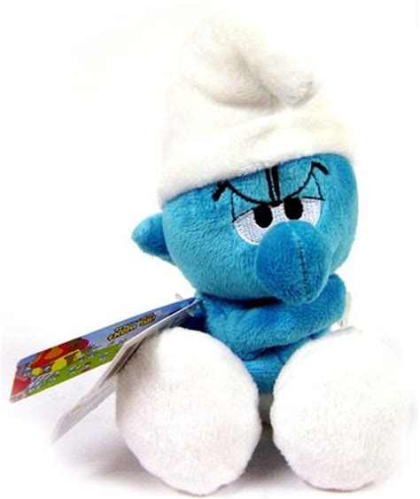 The Smurfs Grouchy Smurf 6 Plush Jakks Pacific - ToyWiz