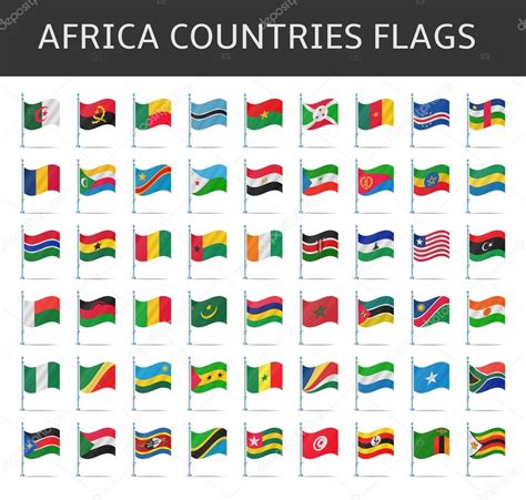 Africa flag vector — Stock Vector © noche0 #64939867