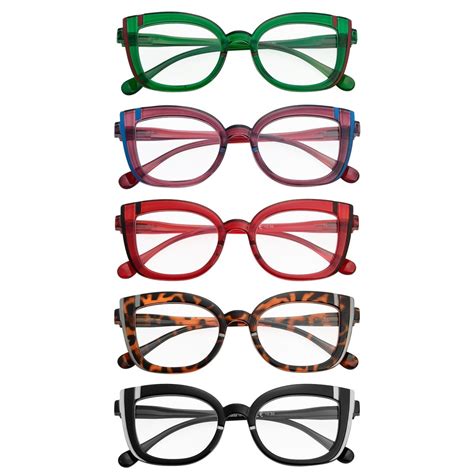 Reading Glasses Cat-eye Cute Readers 5 Pack for Women – eyekeeper.com