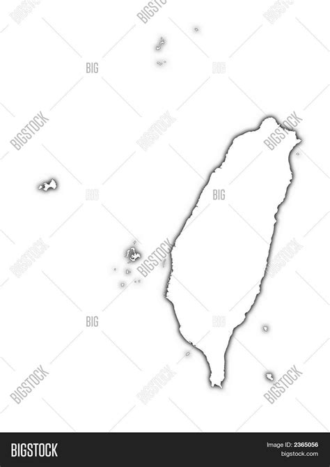 Taiwan Outline Map Image & Photo (Free Trial) | Bigstock