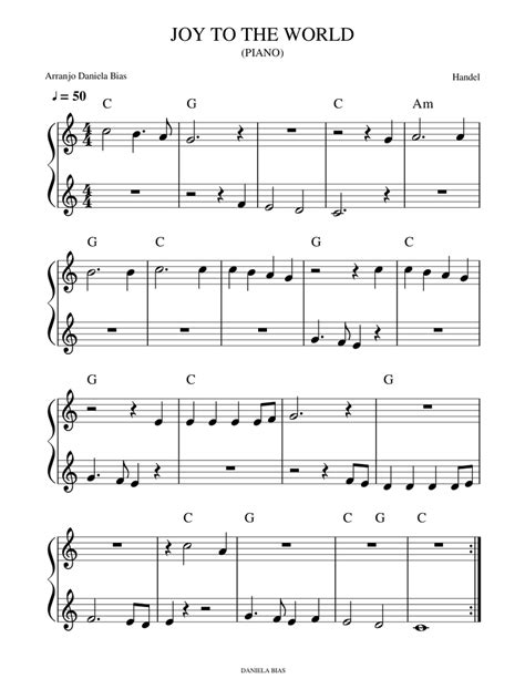 JOY TO THE WORLD Sheet music for Piano (Solo) | Musescore.com