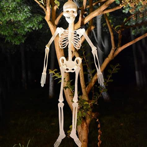 Buy GHHG Halloween Hanging Luminous Skeleton Decorations,Horror Plastic Skeleton Full Body Life ...