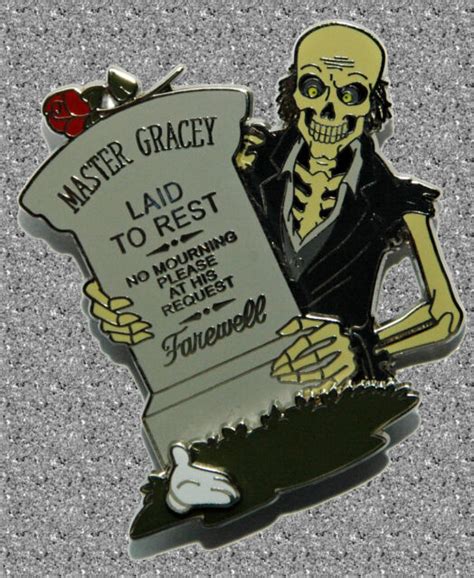 Master Gracey Tombstone Pin - Haunted Mansion - WDW White Glove - LE ...